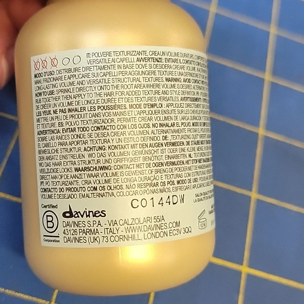 Davines Texturizing Dust For Instant Volune 8g New